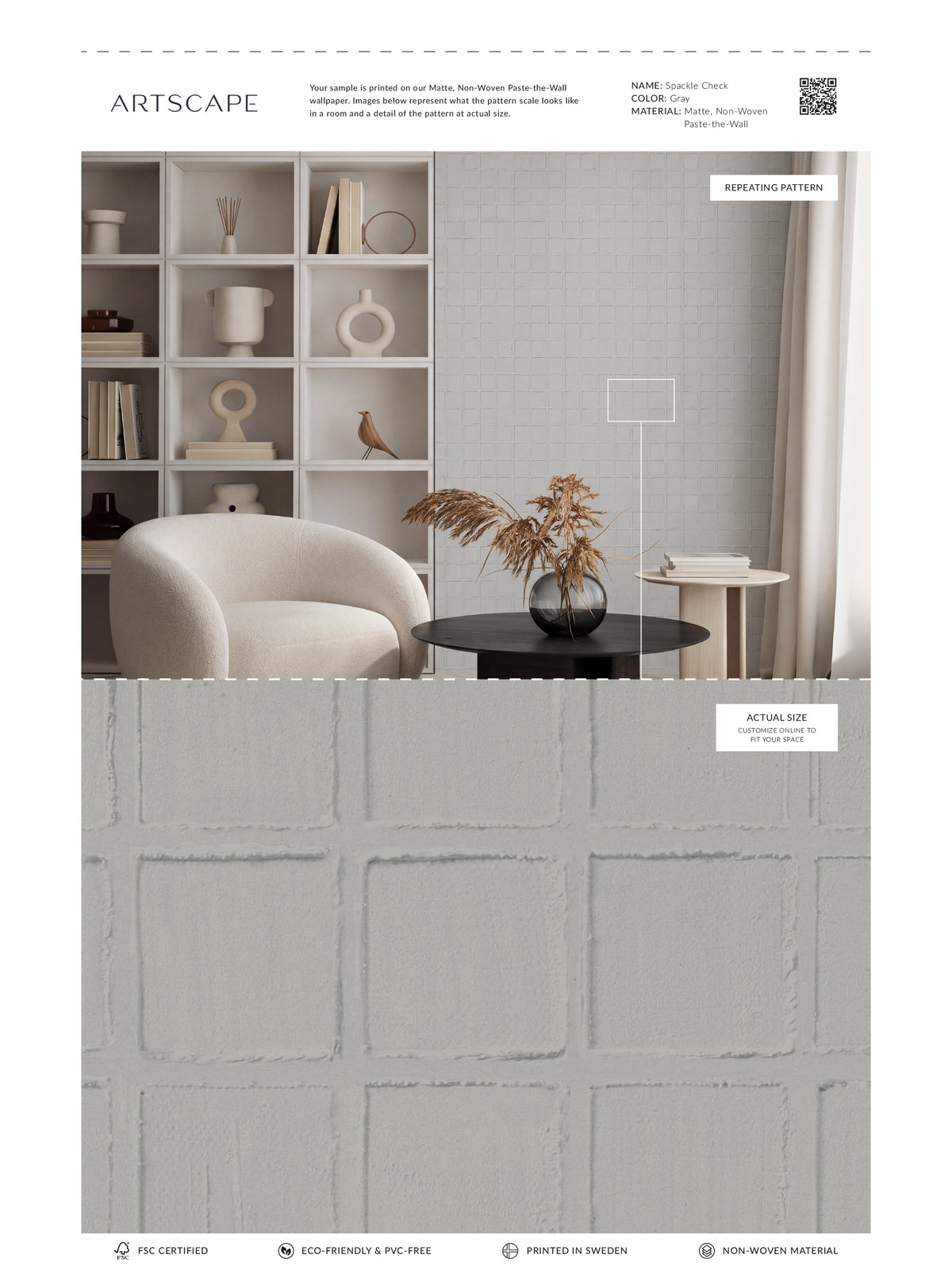 Spackle Check - Gray