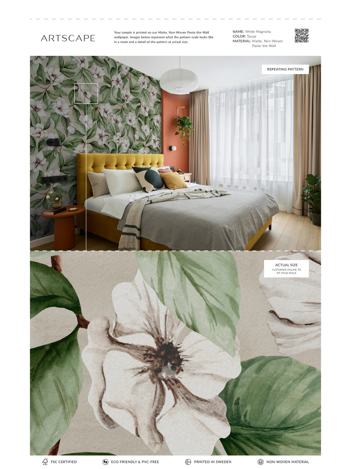 White Magnolia - Taupe