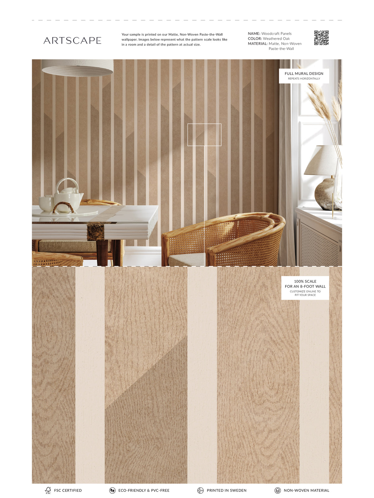 Woodcraft Panel - Weathered Oak