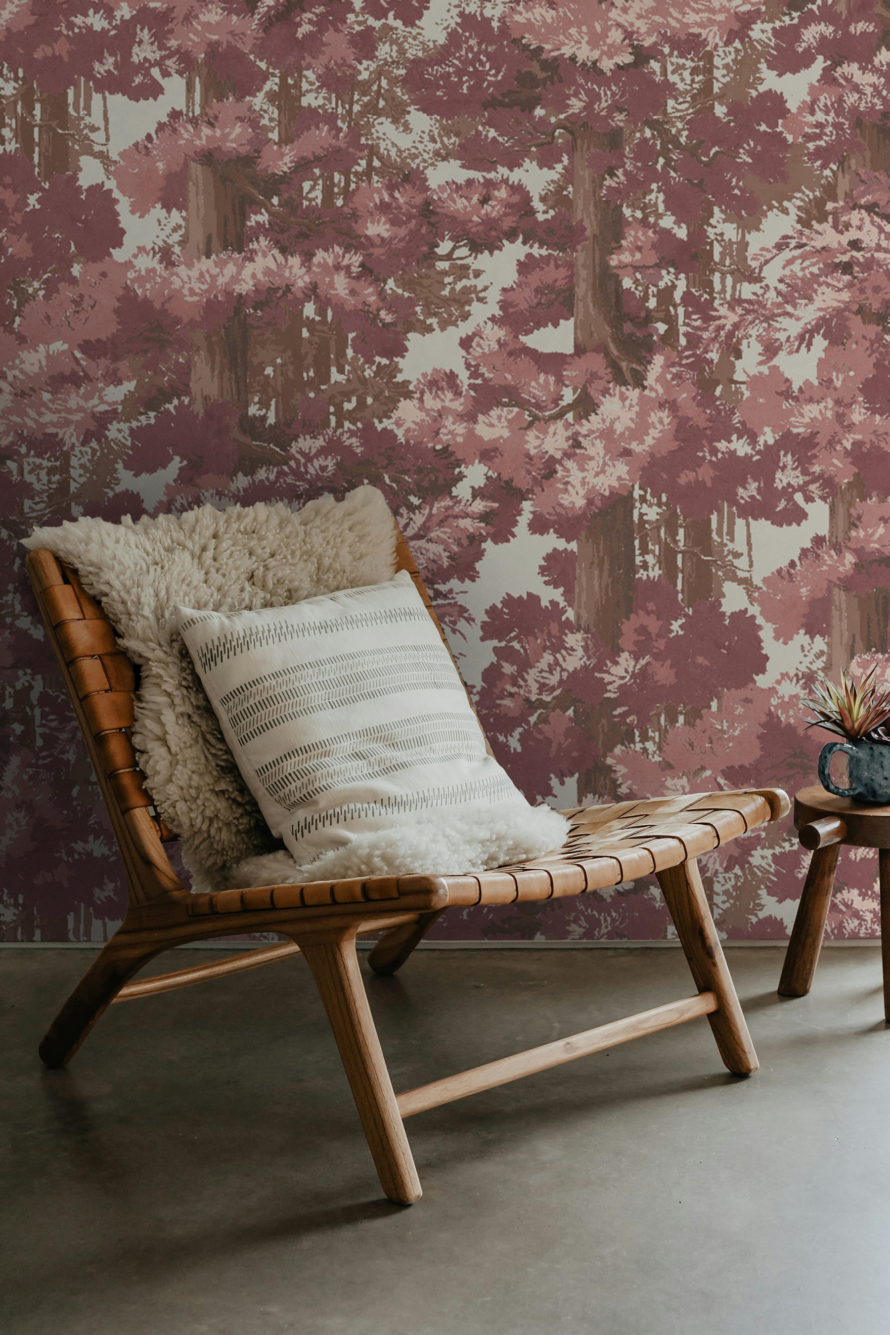 Sequoia Mural - Bark Rose