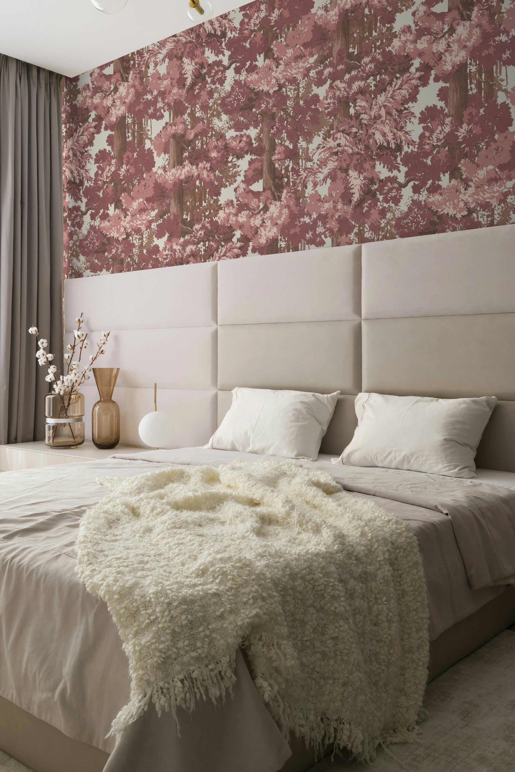 Sequoia Mural - Bark Rose