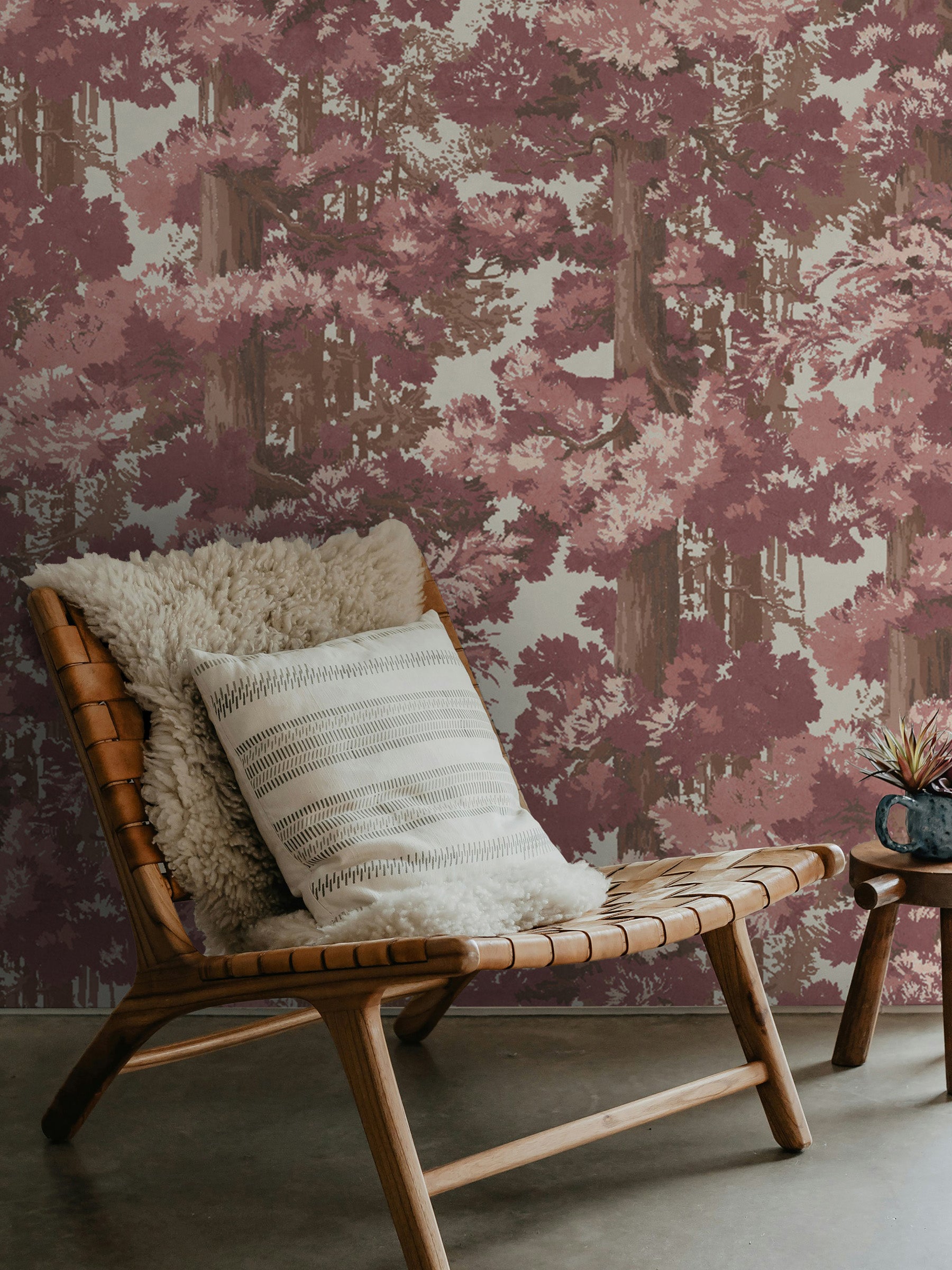 Sequoia Mural - Bark Rose