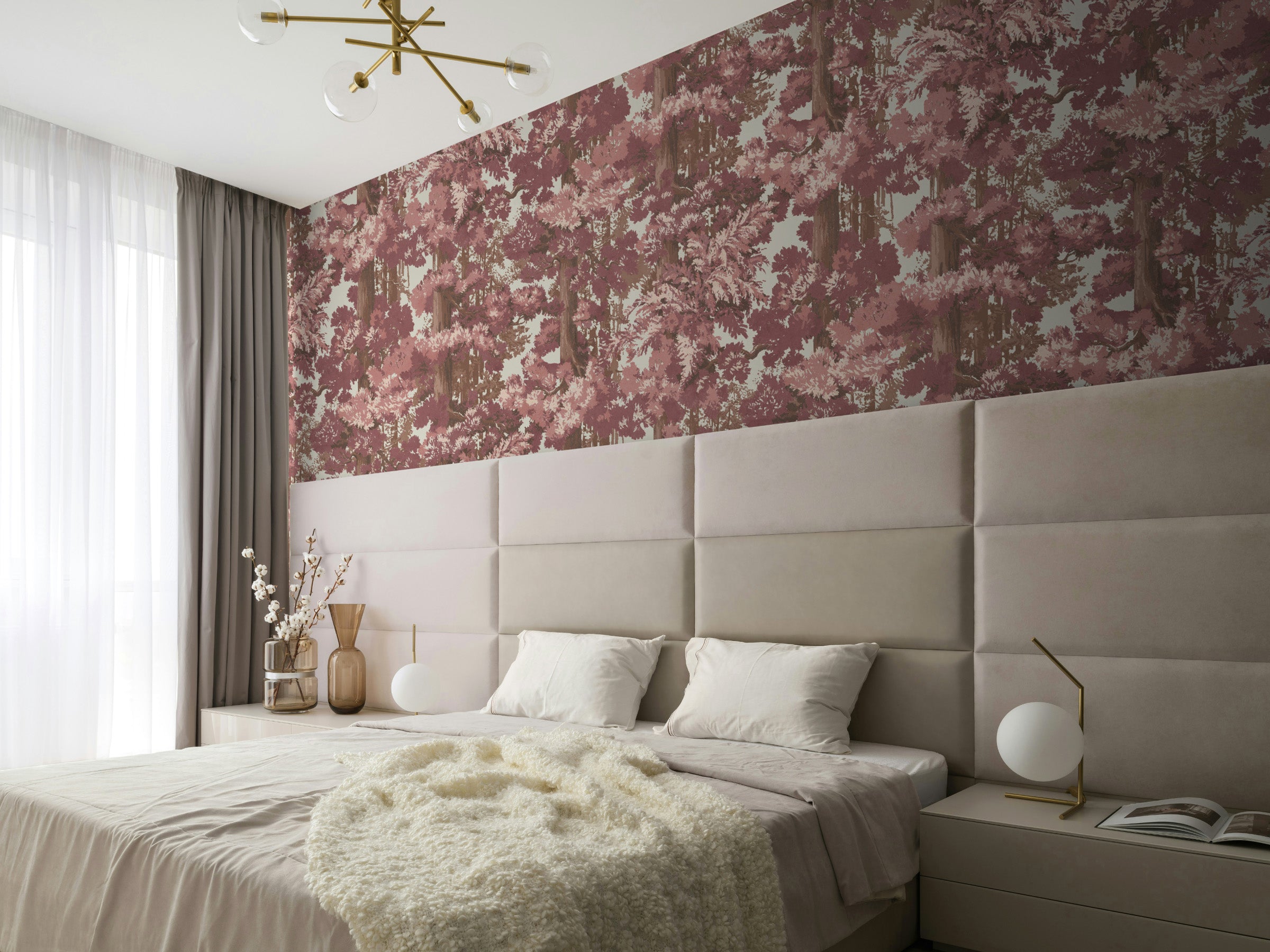 Sequoia Mural - Bark Rose