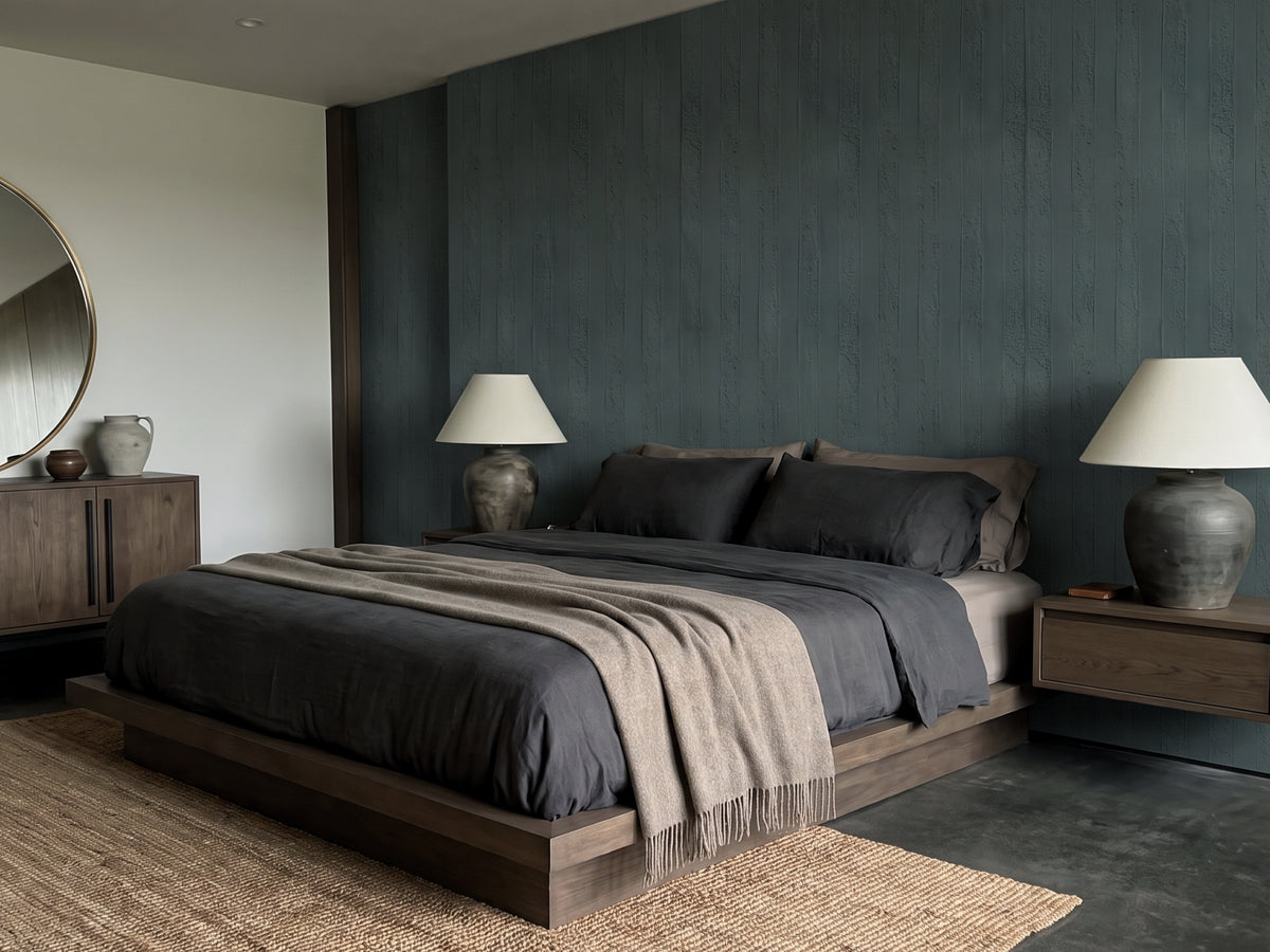 Spackle Stripe - Charcoal Gray