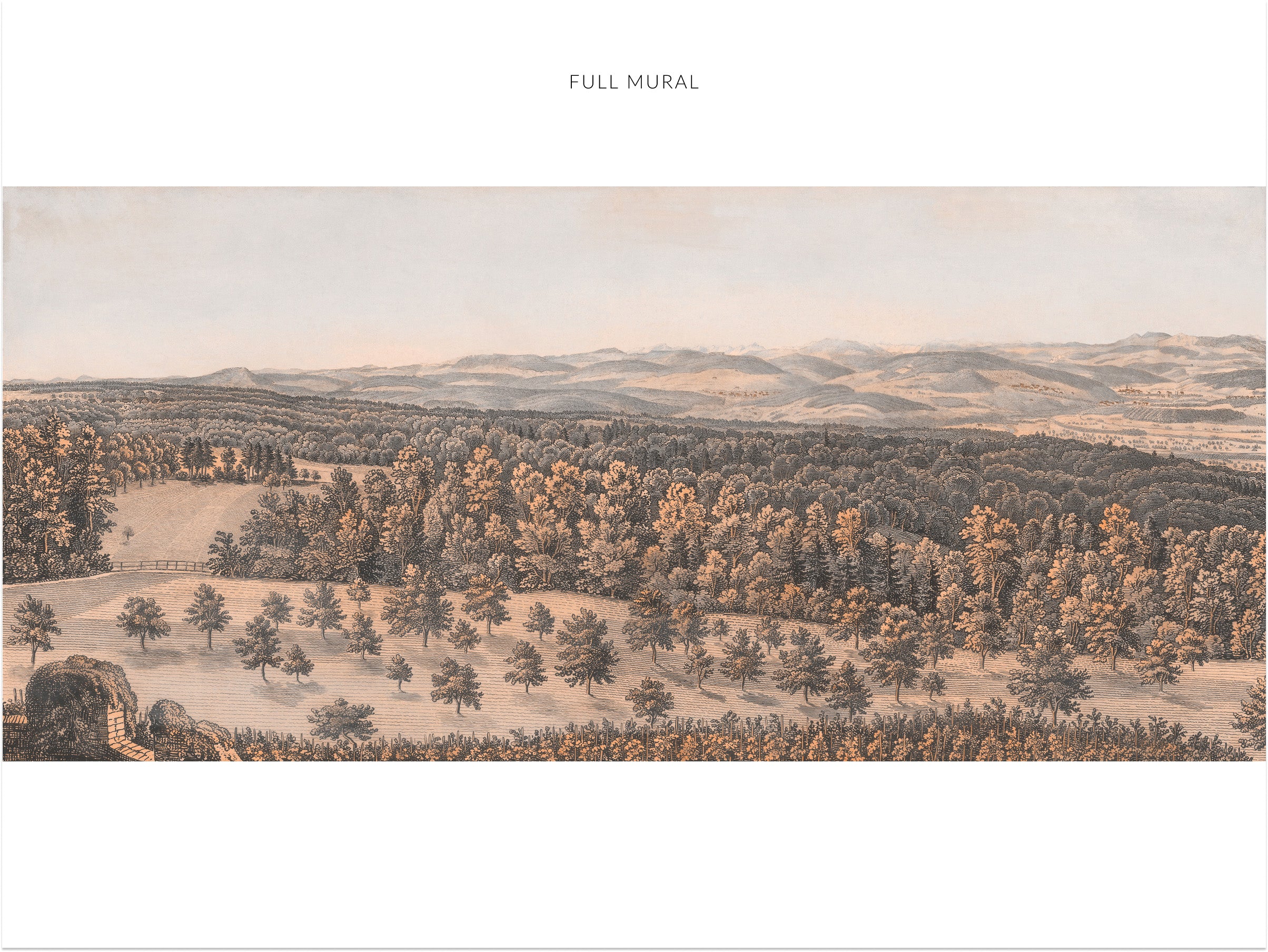 Swiss Landscape - Estival Sepia