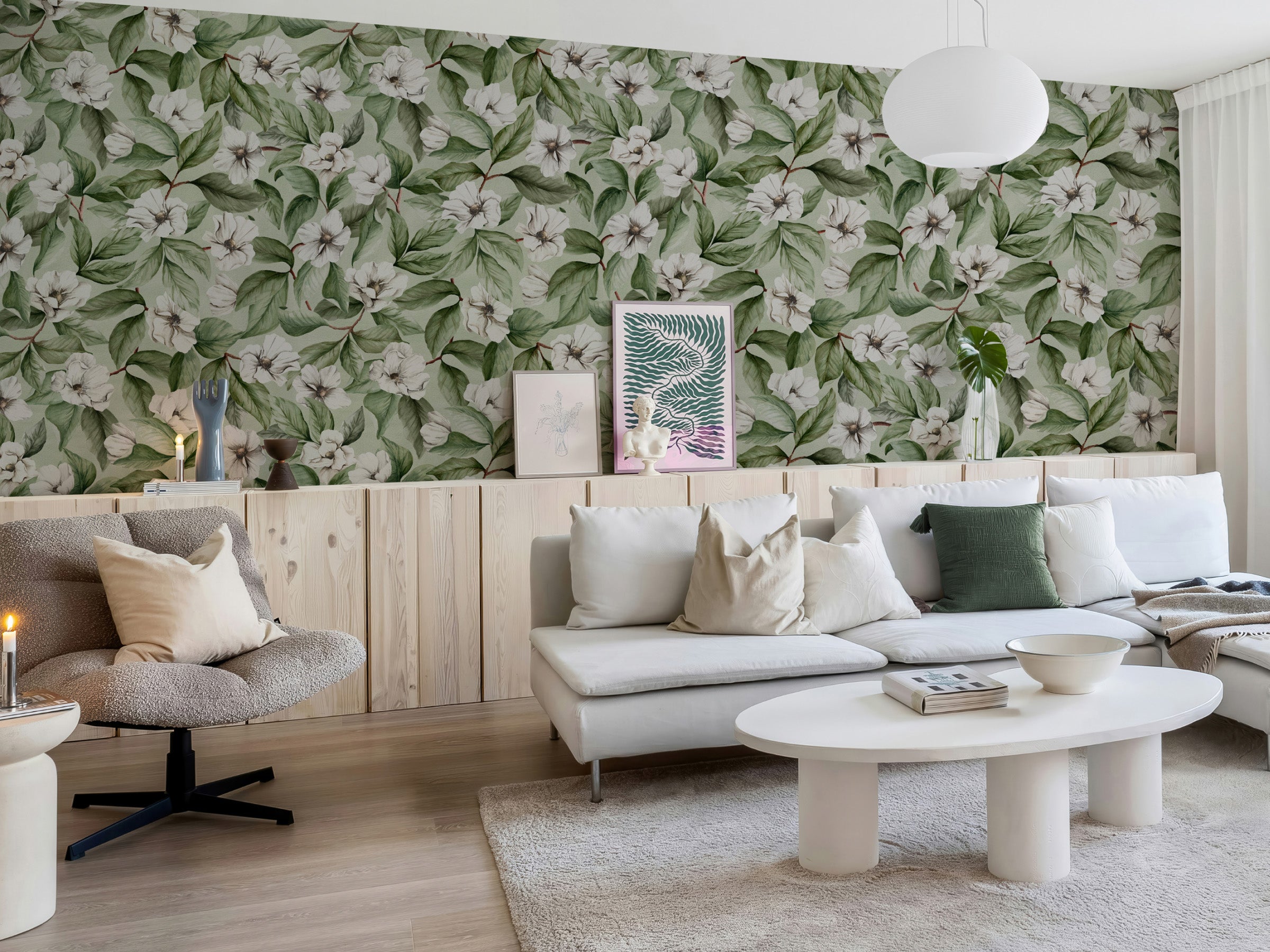 White Magnolia - Green