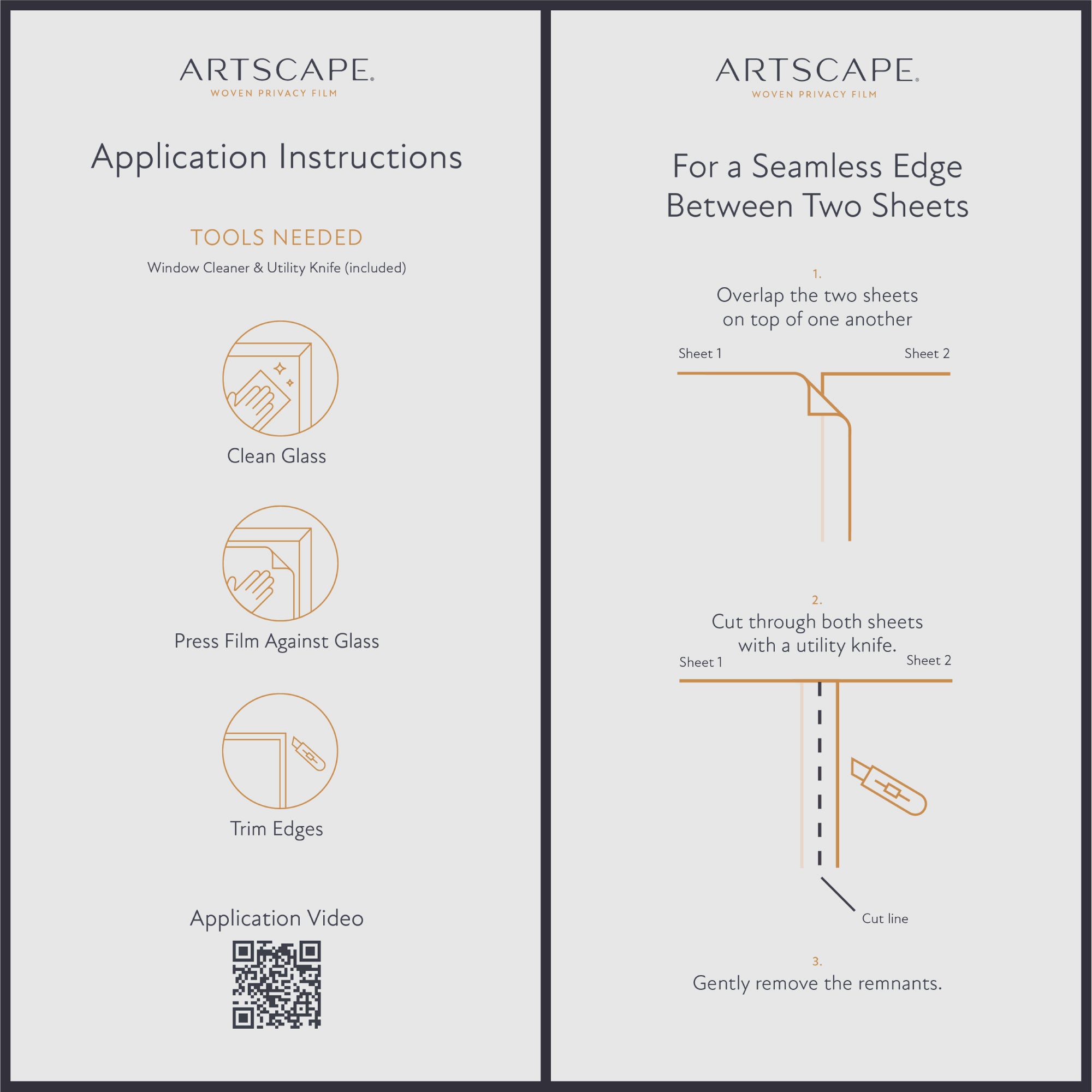 Artscape Eclipse Woven Film  - Decorative Privacy Window Films