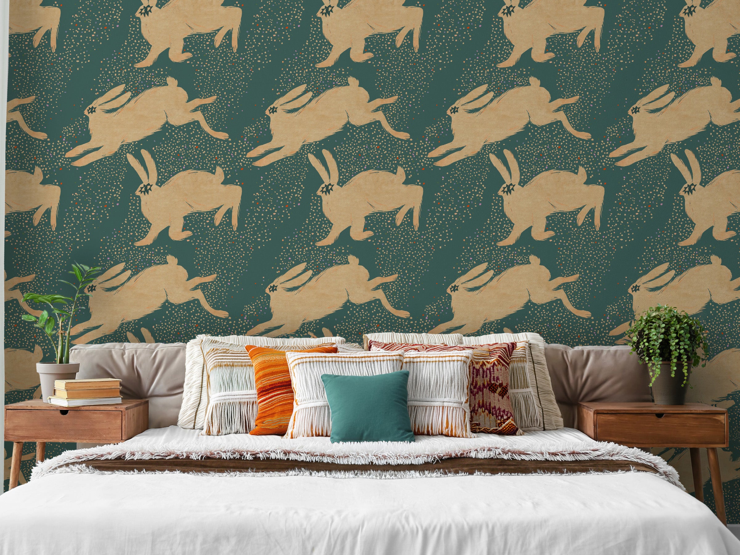 Year of the Rabbit - Teal Hop