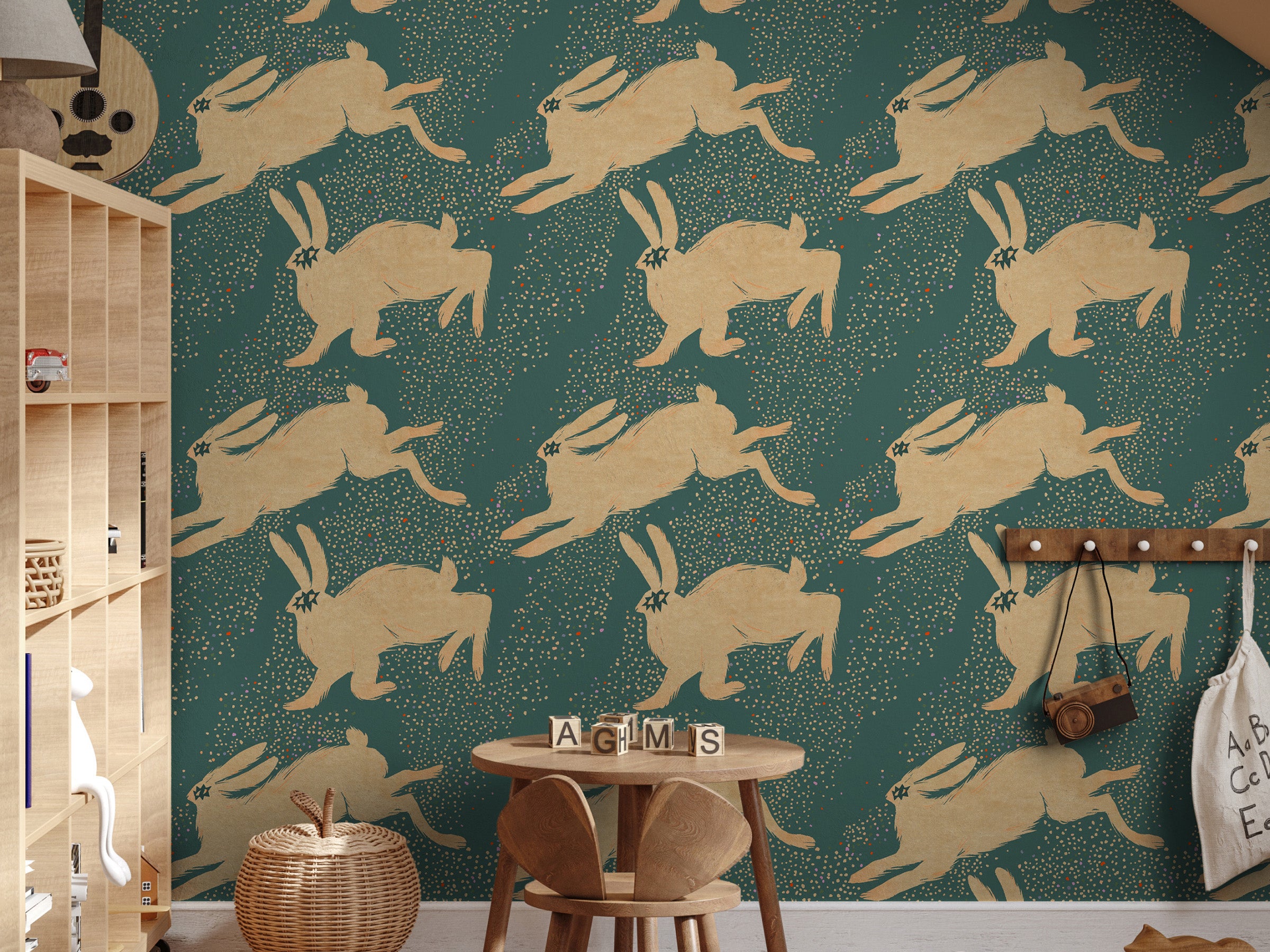 Year of the Rabbit - Teal Hop